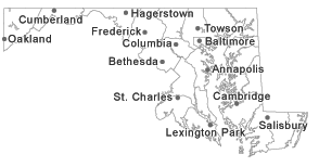 Map of Maryland